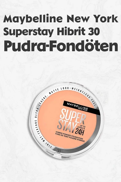 Maybelline Superstay Hibrit Pudra Fondöten - 30 - 1