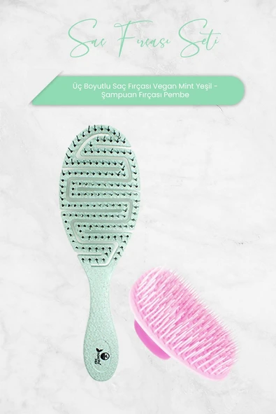 Nascita Üç Boyutlu Oval Saç Fırçası Pembe ürün görseli