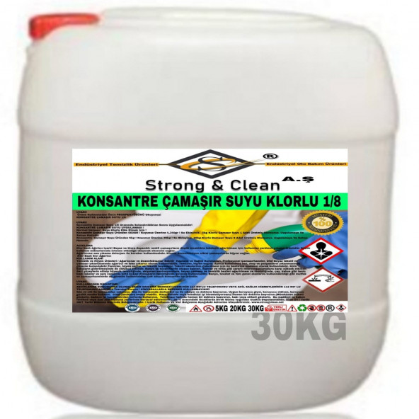 ÇAMAŞIR SUYU KONSANTRE 1/8 30KG