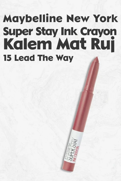 Maybelline New York Super Stay Ink Crayon Mat Kalem Ruj 15