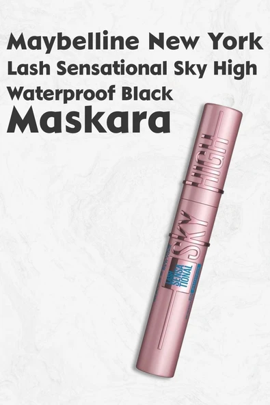 Maybelline New York Lash Sensational Sky High Waterproof Siyah Maskara