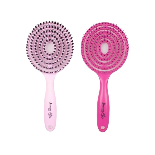 Nascita Üç Boyutlu Saç Fırçası Pudra Pembe ve Şeker Pembe ürün görseli