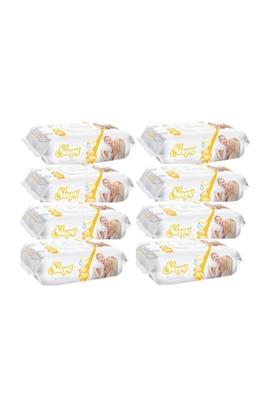 Sensitive Islak Havlu Mendil 90lı - 8 Adet (720yaprak) ürün görseli