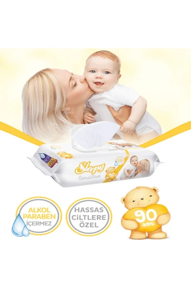 Sleepy Sensitive 90 Yaprak 12'li Islak Mendil - 2