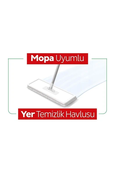 Sleepy Beyaz Sabun Katkılı 50'li 4 X Large Mopa Uyumlu Temizlik Havlusu - 5