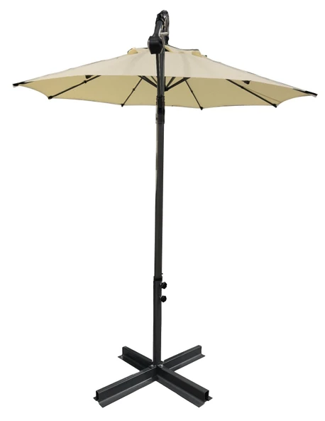 Düvenci Parasol / Bahçe Şemsiyesi, Krem Rengi, 3 Metre Çapında - 2