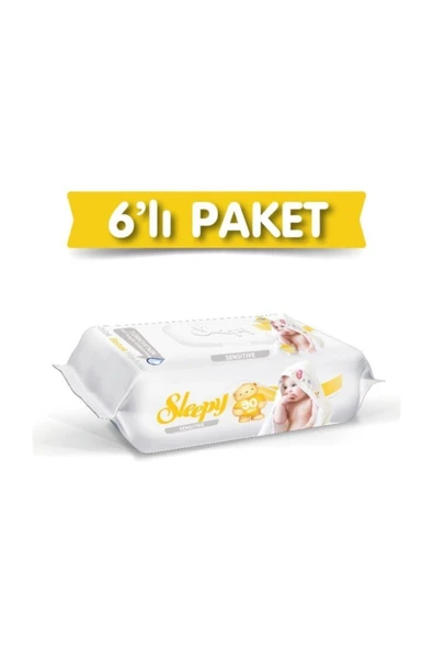 Sensitive Islak Havlu 6'lı Paket 540 Yaprak
