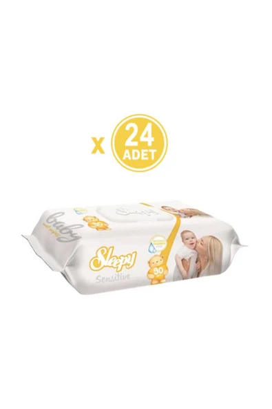 Islak Mendil Sensitive 90 Yaprakx24 Adet (2160 Yaprak) ürün görseli