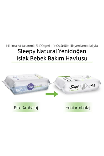 Natural Yenidoğan Islak Bebek Bakım Havlusu 6x90 (540 Yaprak) - Resim 6