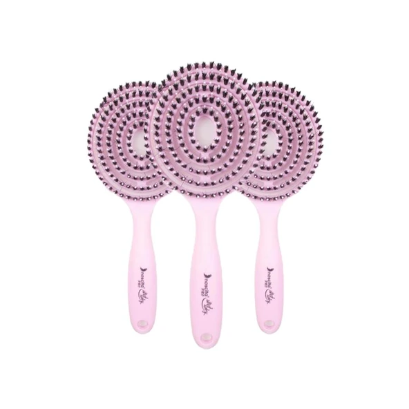 Nascita Üç Boyutlu Saç Fırçası Pudra Pembe x 3 ürün görseli