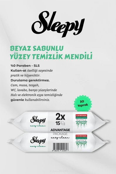 150 Adet Beyaz Sabunlu Havlu, Mobilya Cilası Hediyeli - 2