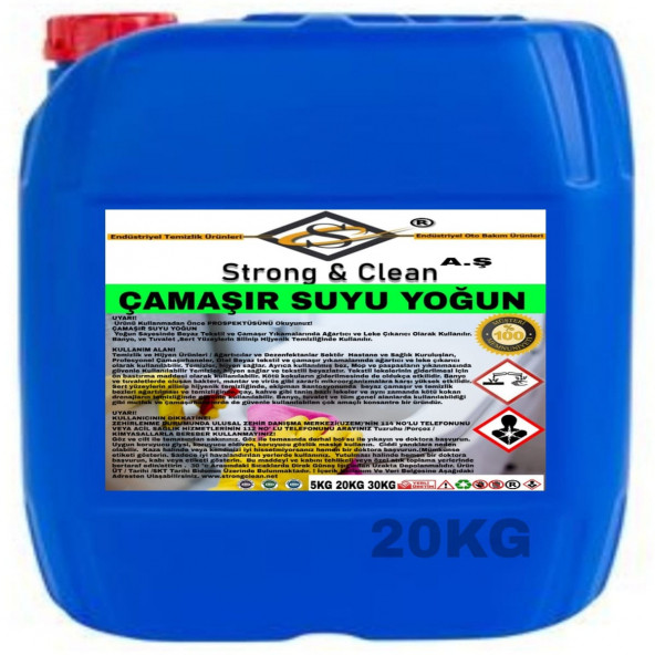 Çamaşır Suyu Ultra Yoğun 20kg