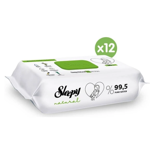 Sleepy Natural Islak Bebek Havlusu 12X90 (1080 Yaprak) - Resim 2