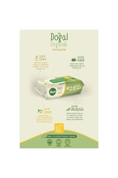 Sleepy Doğal Ve Organik Islak Mendil 50 x 24 Adet - Resim 2