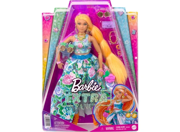 HHN14 Barbie Extra Fancy - Çiçekli Kostümlü Bebek - 5
