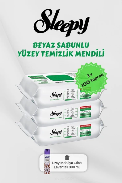 300 Adet Easy Clean Havlu, Lavantalı Mobilya Cilası Hediyeli