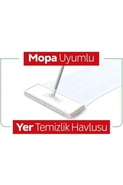 Easy Clean Arap Sabunu Katkılı Mopa Uyumlu Yer Temizlik Havlusu 50 Yaprak - Resim 5