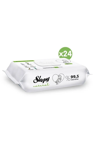 Sleepy Natural Yenidoğan Islak Bebek Havlusu 60'lı x 24 Adet - 2