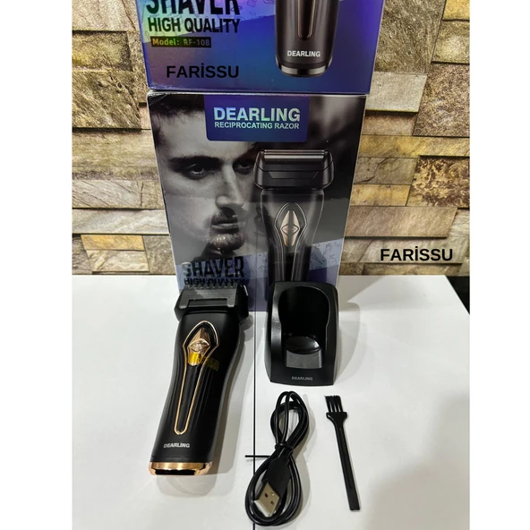 Dearling RF-108 Şarjlı Günlük Tıraş Makinesi – Sıfır Sakal & Pratik Bakım