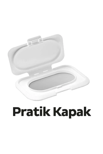 Islak Havlu Mendil 90 Yaprak Natural Yenidoğan 2 Li Set 180 Yaprak Plastik Kapaklı - 7