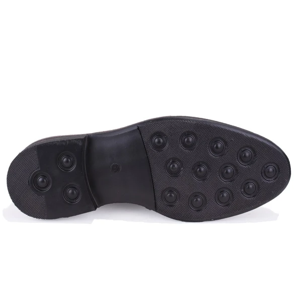 Dagoster DMA08-983 Siyah Ortopedik Klasik Erkek Deri Ayakkabı - 4