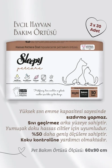 Evcil Hayvan Mendili 360 Adet ve 60'lı Bakım Örtüsü - Resim 2