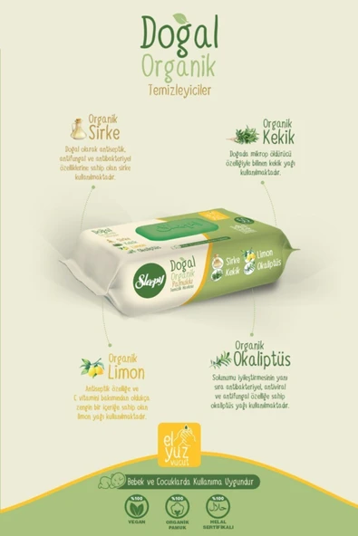 Doğal Organik Pamuklu Temizlik Havlusu 12x50 Yaprak - Resim 4