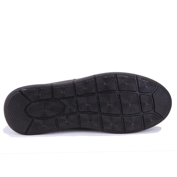 Dagoster DMA08-432 Siyah Ortopedik Poliüretan Taban Günlük Erkek Deri Ayakkabı - 4