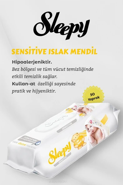 150 Adet Sensitive Islak Mendil, Lilyum Oda Kokusu Hediyeli - Resim 2