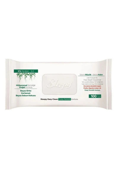 Yüzey Temizlik Havlusu 100adet Beyaz Sabun Sirkeli - Resim 2