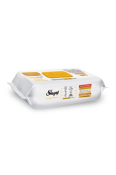 Sleepy Easy Clean Arap Sabunu Katkılı Yüzey Temizlik Havlusu 100' lü