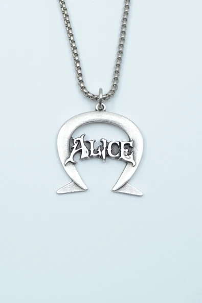 Alice Gümüş Kaplama Örme Zincir Kolye ürün görseli 1