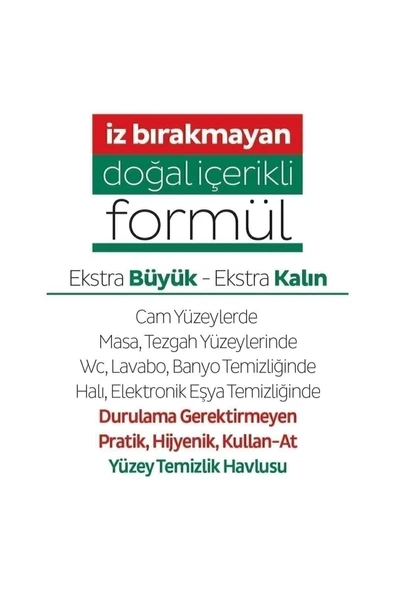 Sleepy Easy Clean Yüzey Temizlik Havlusu 50 Yaprak - Resim 6