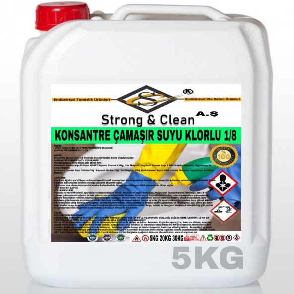 ÇAMAŞIR SUYU KONSANTRE 1/8 5KG