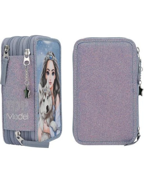 Üçlü Kalem Kutusu Wolf - Resim 3