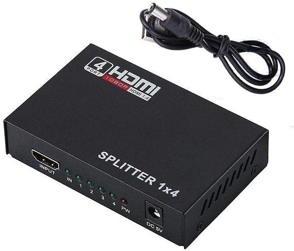 4 Port Hdmi Splitter Çoklu Ekran Çoklayıcı Switch 4410 - Resim 4