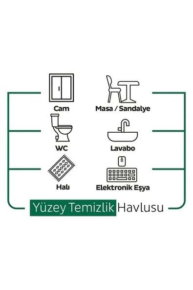 Sleepy Easy Clean Yüzey Temizlik Havlusu 50 Yaprak - Resim 2