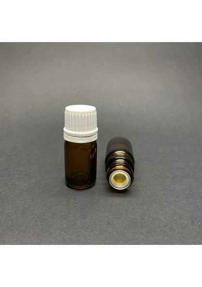 Labshop41 Kahverengi Cam Kapaklı Şişe 5 ml ,  Kahverengi Cam Şişe x 10 Adet