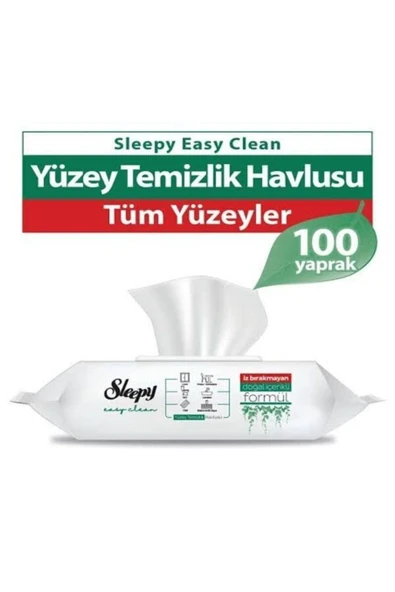 Sleepy Easy Clean Yüzey Temizlik Havlusu (100 Yaprak) ürün görseli