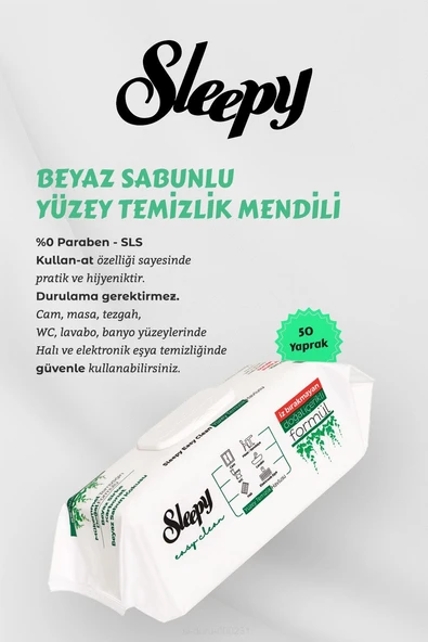 200 Adet Beyaz Sabunlu Havlu, Mobilya Cilası Hediyeli - 2