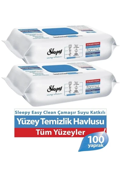 Easy Clean Yüzey Temizlik Havlusu 2 * 100'lü Çamaşır Suyu Katkılı - 1