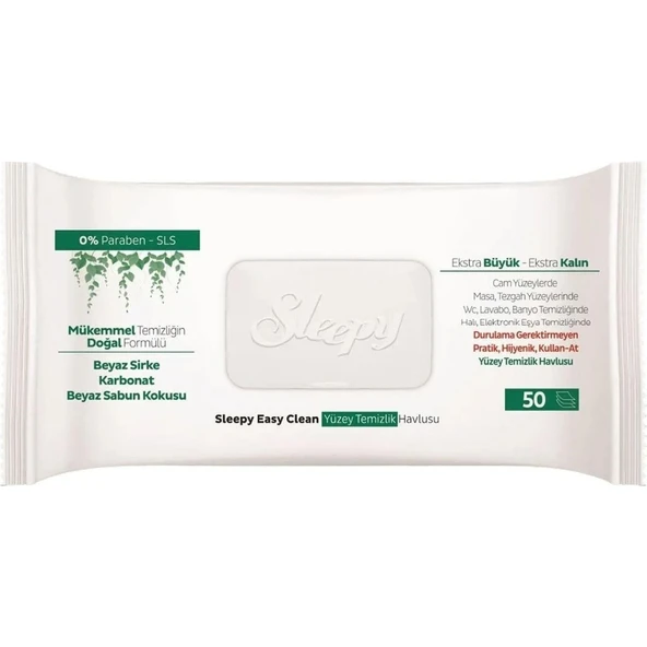 Sleepy Easy Clean 50'li Yüzey Temizlik Havlusu 2 Adet - Resim 2