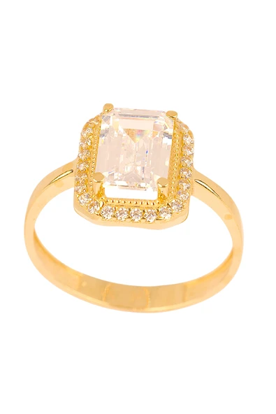 Cigold Taşlı Yüzük 14 Ayar Altın 2.33 Gr OA-C11501029187 - 3