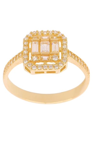 Cigold Taşlı Yüzük 14 Ayar Altın 2.33 Gr OA-C11501029187