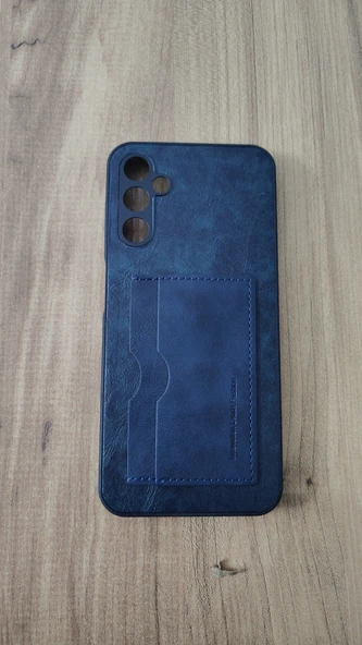 SAMSUNG A14 5G SİLİKON KILIF KART DETAYLI SU MAVİSİ