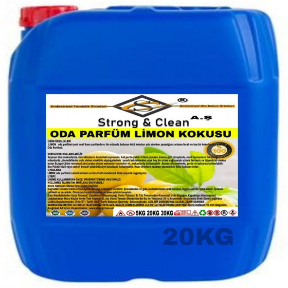 Oda Parfüm Limon Kokulu 20kg