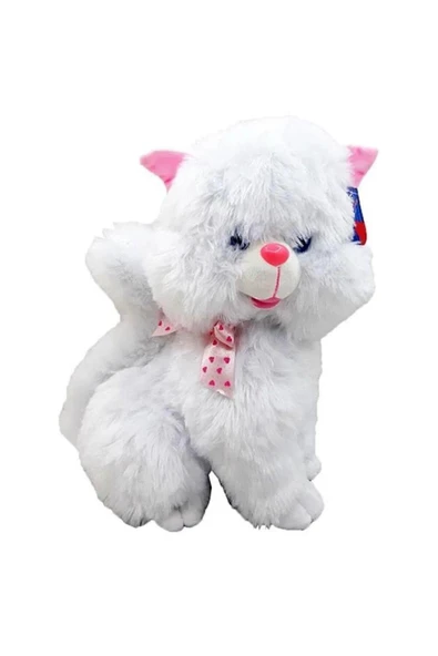 Peluş 50 Cm Sesli Oturan Tombul Kedi OYUN VE  UYKU ARKADAŞIM