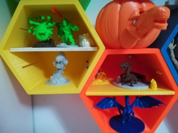 Altıgen Modüler Raf Plastik Aparat - 1