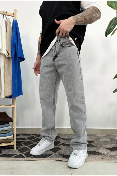 Captiva Denim Erkek Baggy Jean Pantolon - 5