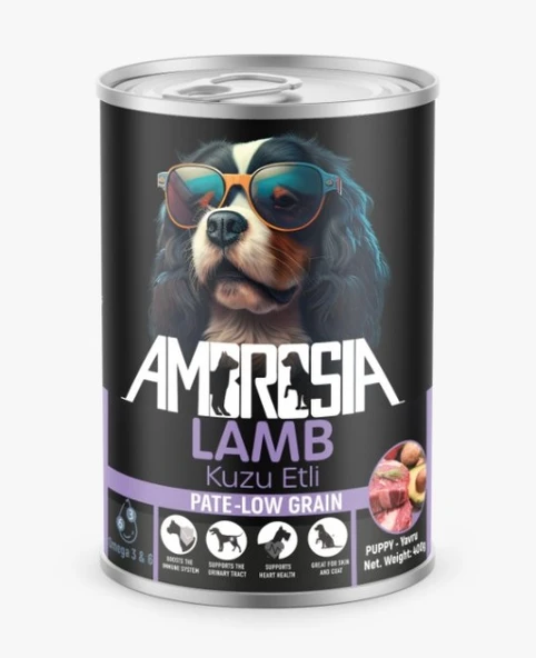 Ambrosia Pate Puppy Kuzu Etli Yavru Köpek Konserve 400 Gr X 3 Adet